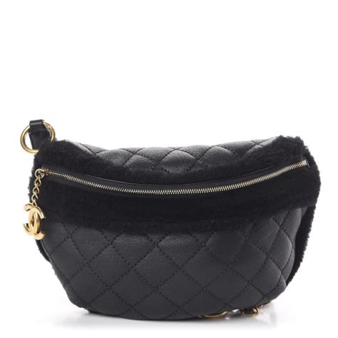 chanel inspired fur fanny pack|chanel fanny pack cheap.